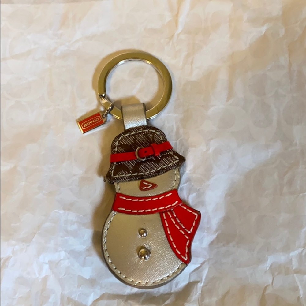 COPY - Coach snowman key ring
